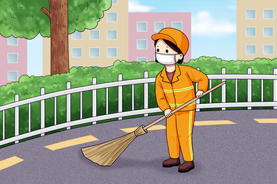 描写清洁工的外貌