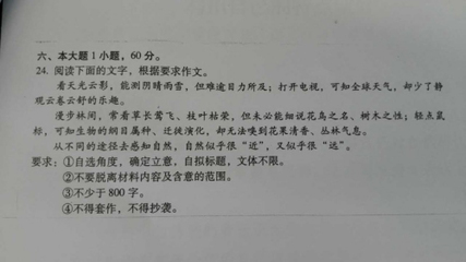 2015广东高考作文