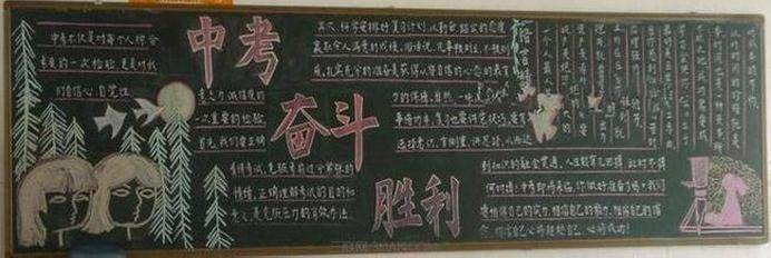 初三中考手抄报内容