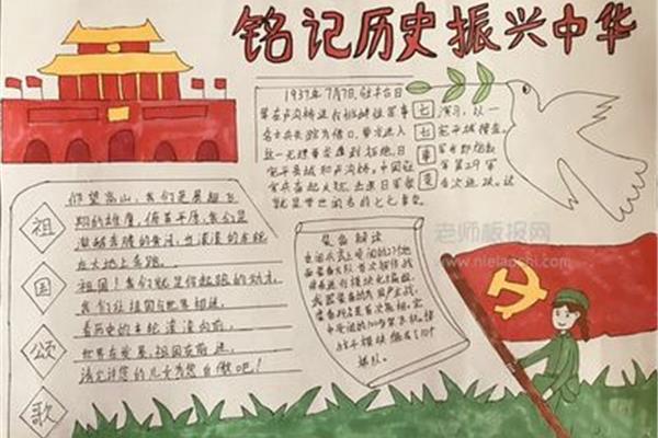 铭记历史手抄报内容