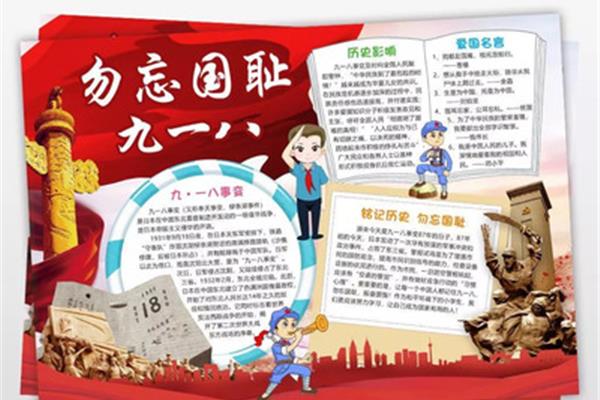 铭记历史手抄报内容