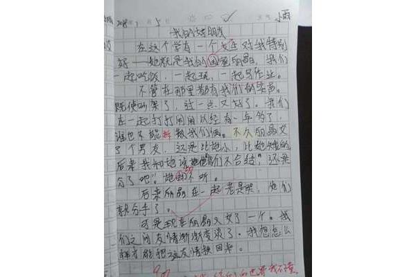 突出人物特点的作文