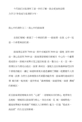 我心中的那个她作文