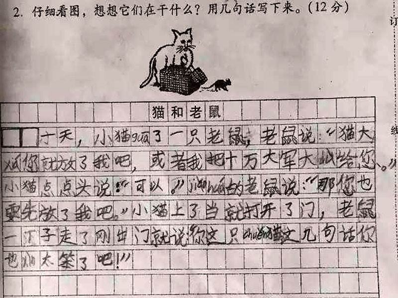 猫和老鼠作文300字