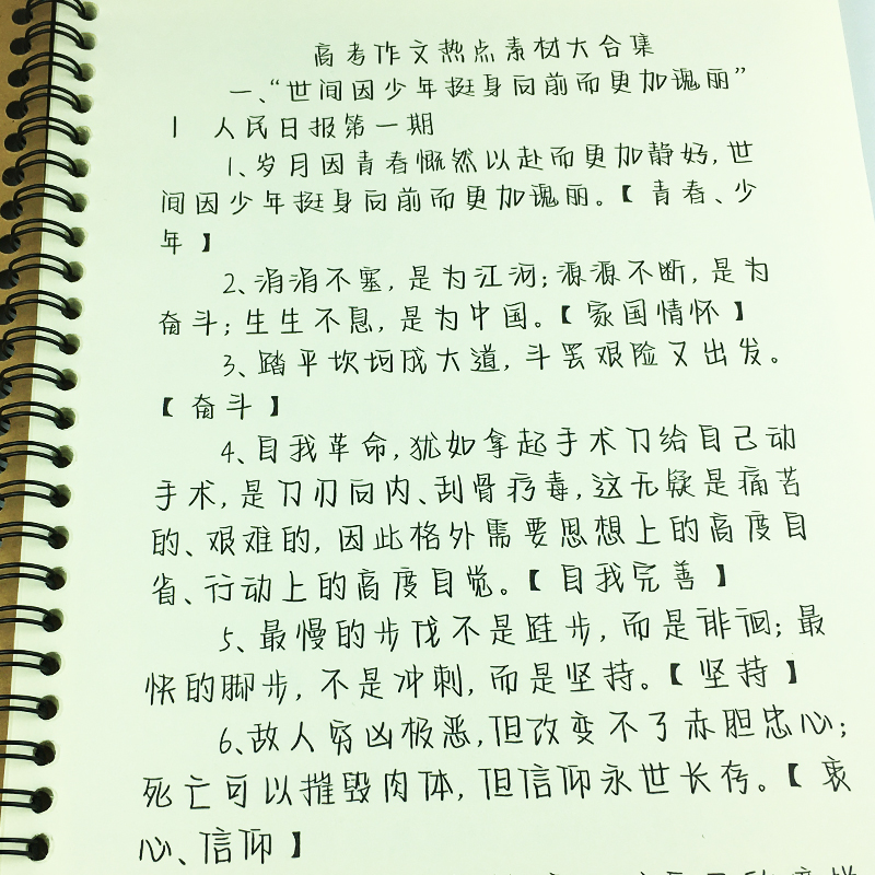 高中生作文素材