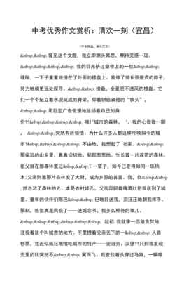清欢一刻作文