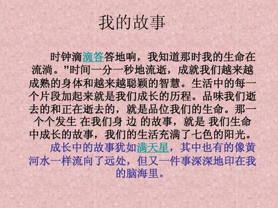 我的成就故事