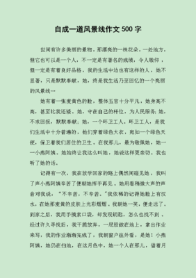 生活中的风景作文