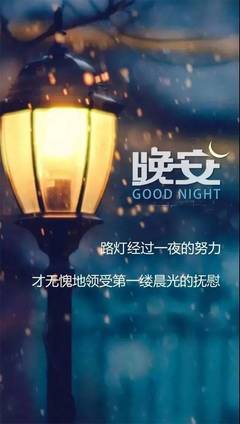 夜晚路灯下优美句子