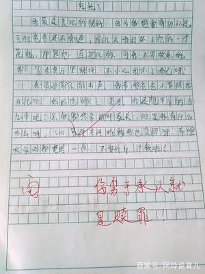 认错的作文