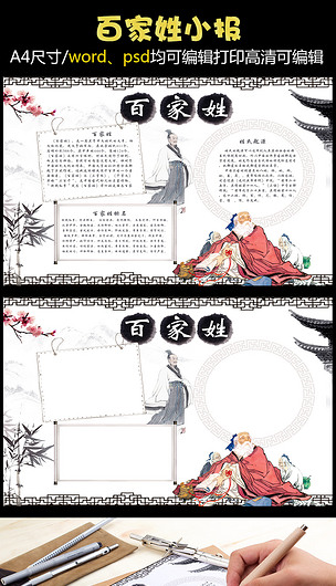 姓名手抄报图片大全