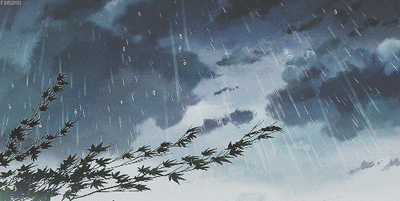 暴雨的句子
