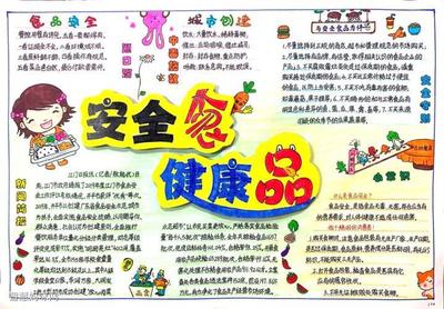 健康食品安全手抄报