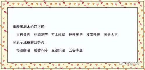 描写树木的四字成语