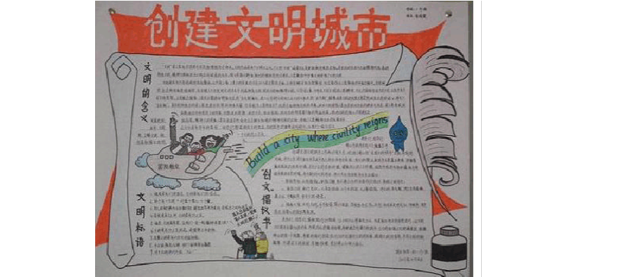 手抄报创文