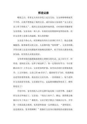 父亲文章