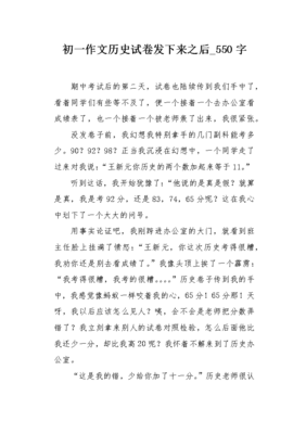 试卷分析300字