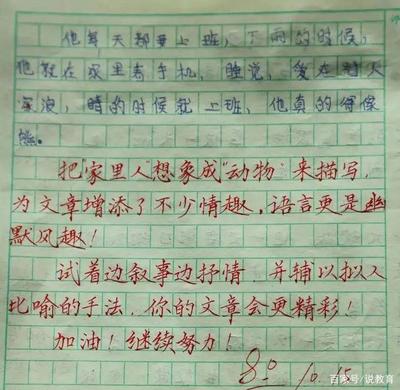想象作文的批语