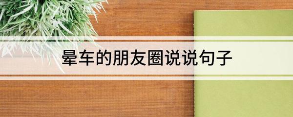 描写晕车的句子