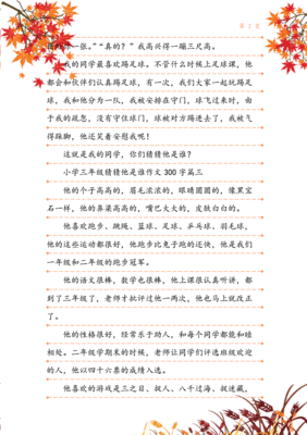 猜猜他是谁400字