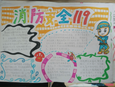 消防安全日手抄报
