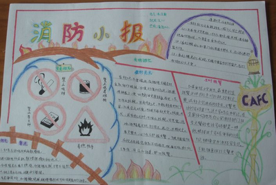 消防安全日手抄报