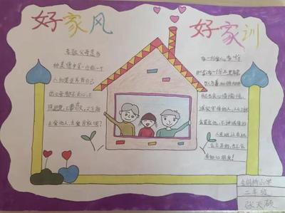 中国好家风手抄报图片
