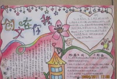 创建文明城市手抄报图