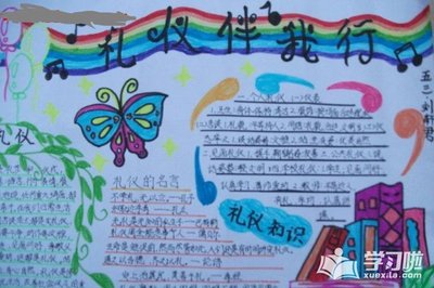 创建文明城市手抄报图