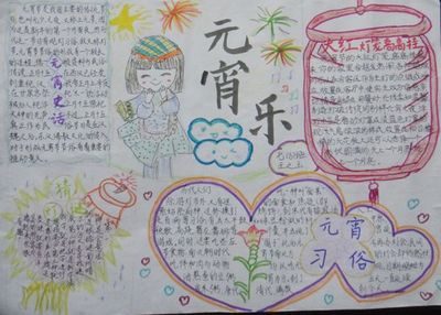 元宵节手抄报图片大全简单又漂亮