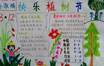 保护花草的手抄报