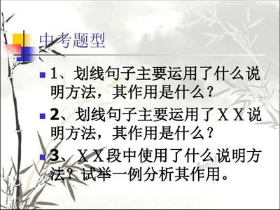 含有说明方法的句子