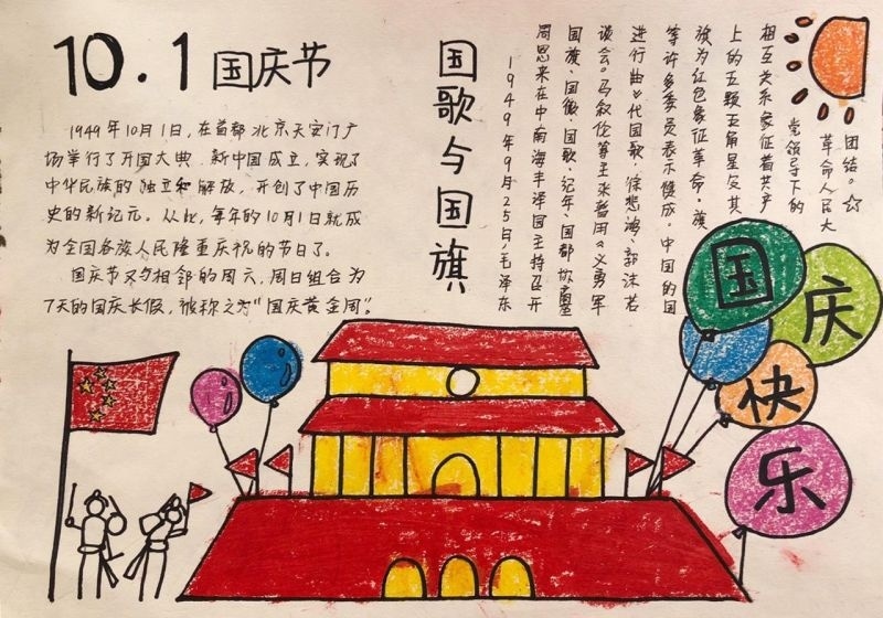 国庆节手抄报大全