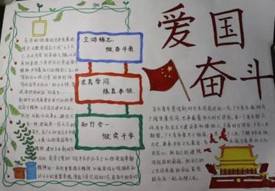 关于爱国的手抄报初一