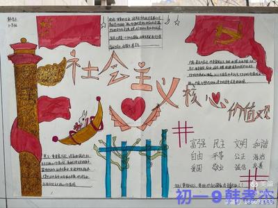 关于爱国的手抄报初一