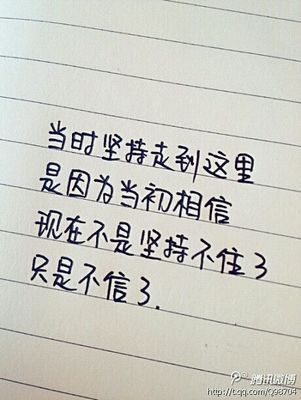 坚持的优美句子