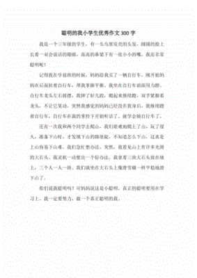 聪明的我作文400字