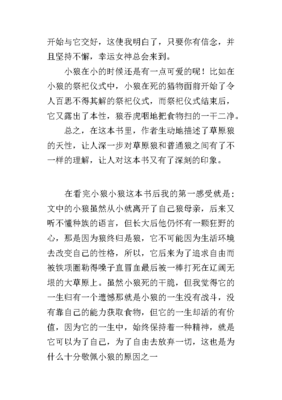小狼小狼读后感