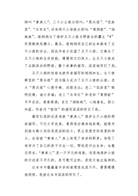 小狼小狼读后感