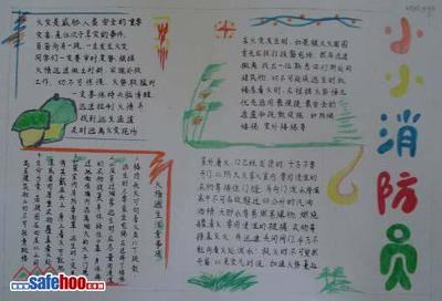 消防手抄报的字
