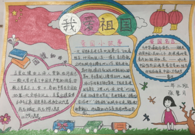 手抄报我爱中国