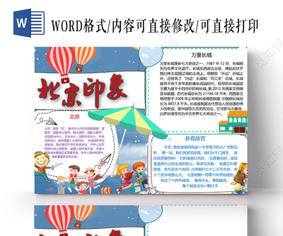 参观小学手抄报图片