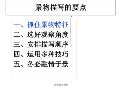 描写景物的顺序有哪些