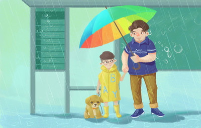 雨中打伞作文