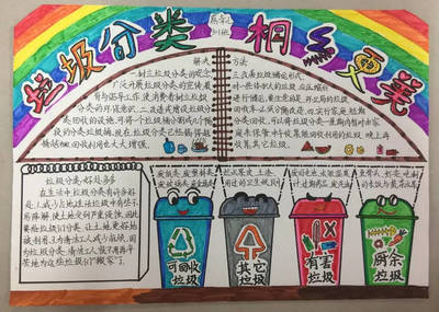 垃圾回收手抄报