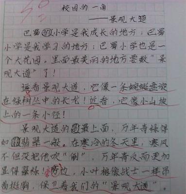 校园里的读书声作文