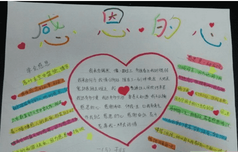 感恩老师手抄报图片