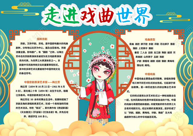 走进戏曲手抄报