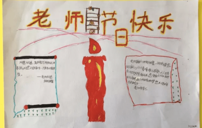 感恩老师手抄报图片