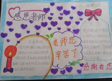 感恩老师手抄报图片